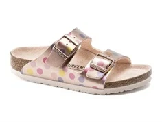 Birkenstock Arizona sandal metal med prikker